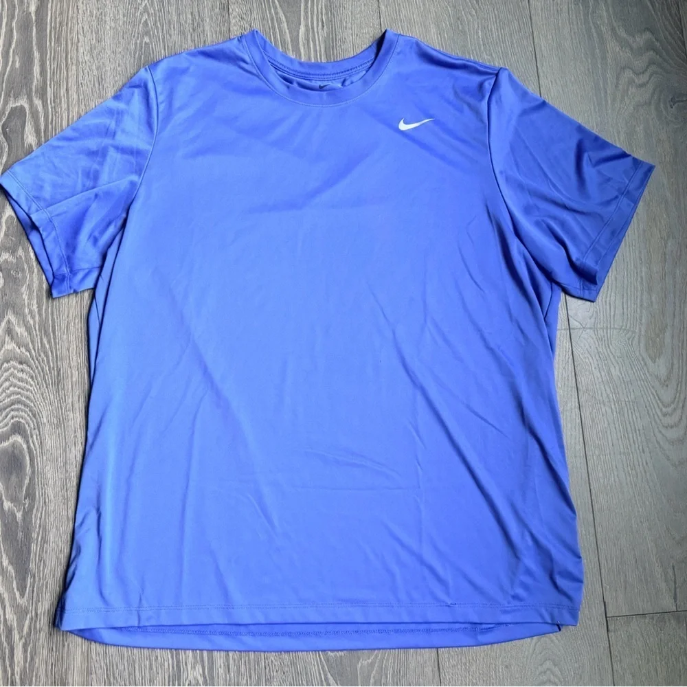 The Nike Tee Dri-Fit Short Sleeve in Blue Size 3XL XXXL